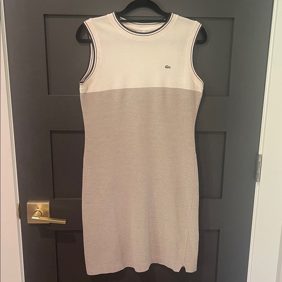 Lacoste Women's Beige and Light Brown Mini Dress - Picture 2 of 7